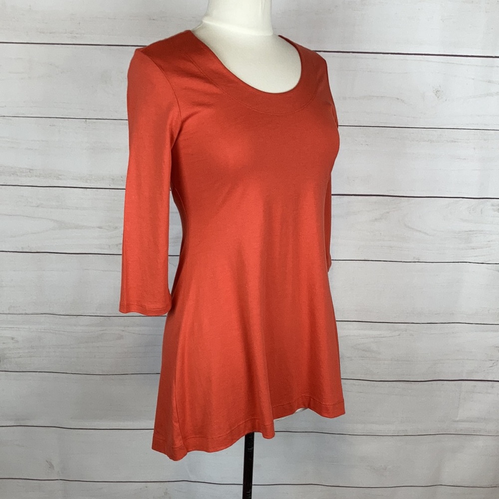 Peruvian Connection Tunic Dress Orange XS